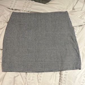 black and white printed  skirt